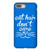 cat hair don't care cute crazy cat iPhone 8 Plus