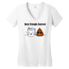 best friends forever Women's V-Neck T-Shirt