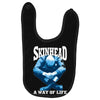 skinhead a way of life blue ideal birthday gift present. Baby Bibs