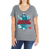 by the power of literature Ladies Curvy T-Shirt