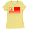 b red Ladies Fitted T-Shirt