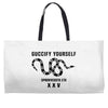 Guccify Yourself White Black Weekender Totes