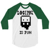 losing is fun! 3/4 Sleeve Shirt