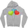 ballon color full Zipper Hoodie