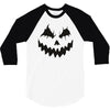 pumpkin face 3/4 Sleeve Shirt