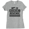 redundancy Ladies Fitted T-Shirt