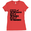 rescue save love Ladies Fitted T-Shirt