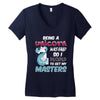 being a unicorn Women's V-Neck T-Shirt