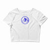 fast speed bicycle bike biking sport athlete geek gift idea tee shirt Crop Top