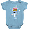 narwhal donuts kawaii cute unicorn harajuku sweet cool awesome Baby Onesie