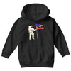 Astronaut Celebrating Independence  Day at 1776 Youth Hoodie