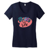 retro for life! Women's V-Neck T-Shirt