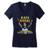 Rafa Nadal 10 Women's V-Neck T-Shirt
