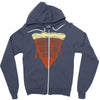 feed me pizza tell me i'm pretty Zipper Hoodie