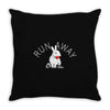 run away Throw Pillow