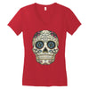 men's pura vida sugar skull Women's V-Neck T-Shirt