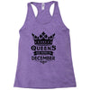 Queens Are Born In December Racerback Tank