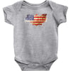 old american flag Baby Onesie
