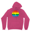 rainbow colored stripes dot running splashes Unisex Hoodie