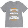 Super Cool Grandson Of A Freaking Awesome Father V-Neck Tee
