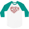 pizza my heart 3/4 Sleeve Shirt