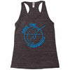 save the narwhales Racerback Tank