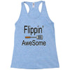 flippin awesome cooking greeting Racerback Tank