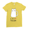 cat love person! Ladies Fitted T-Shirt