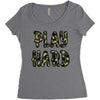 Play Hard Women's Triblend Scoop T-shirt