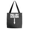 pull my cracker funny xmas christmas Tote Bags
