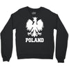 poland polska polish football flag new Crewneck Sweatshirt