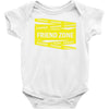 danger danger friend zone funny slogan Baby Onesie