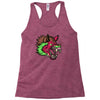 pink punk wolf Racerback Tank
