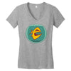 angry goldfish cartoon Women's V-Neck T-Shirt