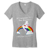 ls mug eat rainbow eat les Women's V-Neck T-Shirt