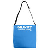 gravity keeps me down Adjustable Strap Totes