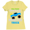 monster truck shirt for boys toddlers Ladies Fitted T-Shirt