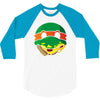 pizza turtle 3/4 Sleeve Shirt