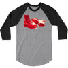 red skinhead bovver boots ideal birthday gift or present 3/4 Sleeve Shirt
