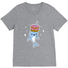 narwhal donuts kawaii cute unicorn harajuku sweet cool awesome V-Neck Tee
