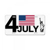 july 4 independence day License Plate