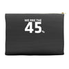 logo we are the 45 % scotland independence Accessory Pouches