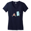 running things Women's V-Neck T-Shirt