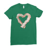 bacon heart Ladies Fitted T-Shirt