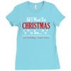 all i want for christmas is you Ladies Fitted T-Shirt
