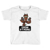 groot grow strong galaxy gym fitness mashup Toddler T-shirt
