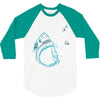 shark attack!!! 3/4 Sleeve Shirt