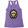 native american chief bear Racerback Tank
