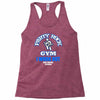 party rock gym i work out lmfao sexy and i kow it Racerback Tank