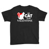 my cat is my valentine (2) Youth Tee